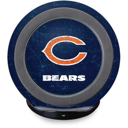 NFL Chicago Bears Distressed Fast Charge Wireless Charging Stand Skin